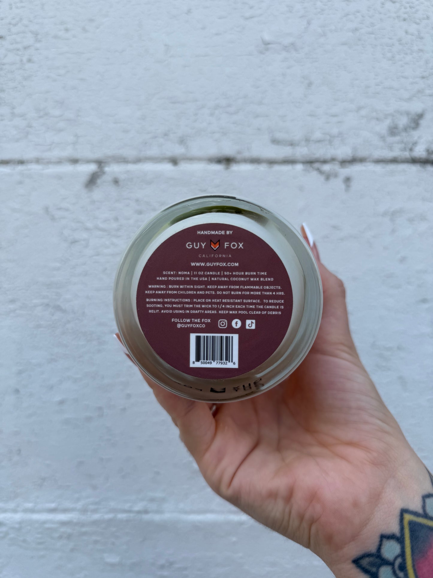 GUY FOX CANDLE