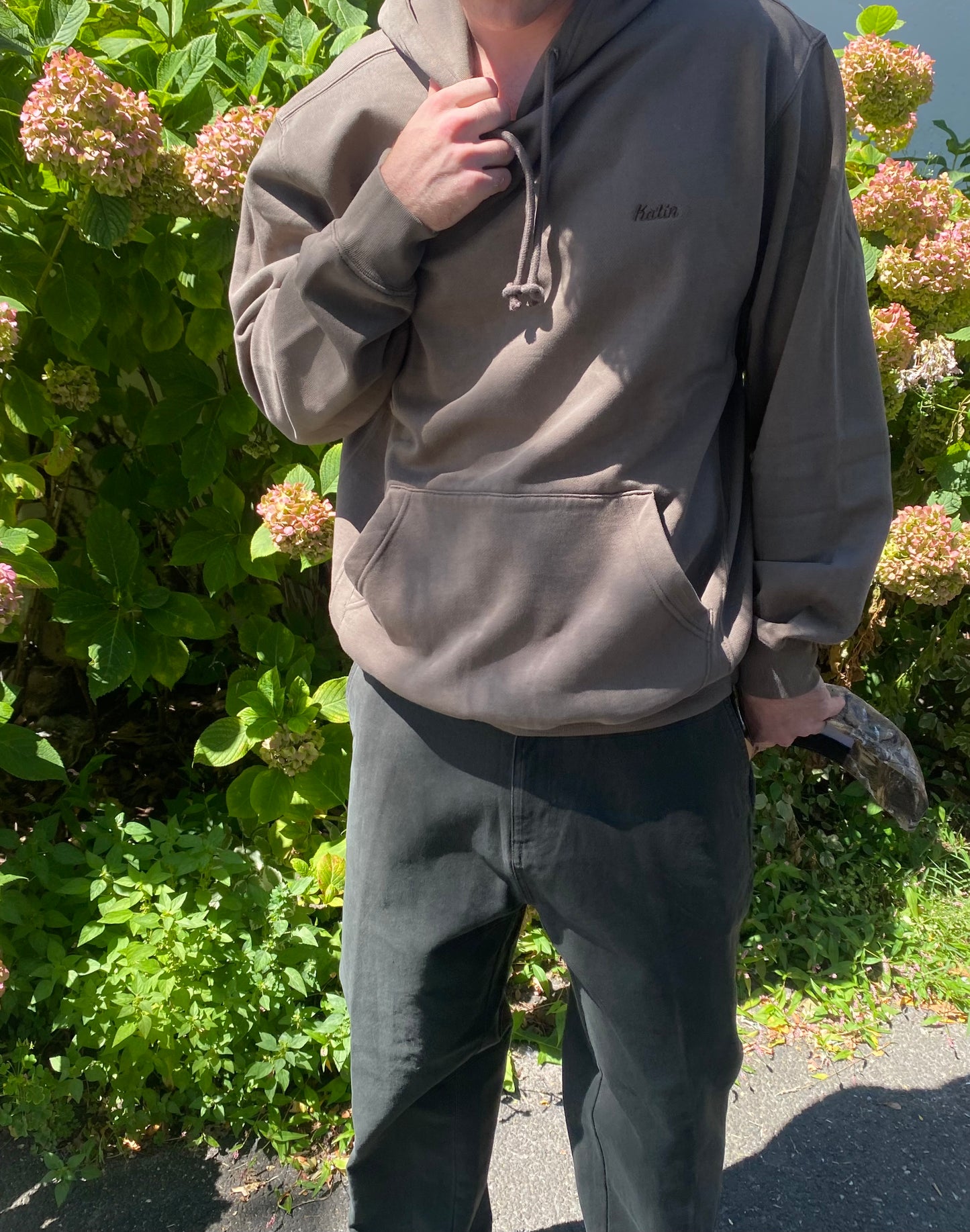 EMB HOOD FLEECE